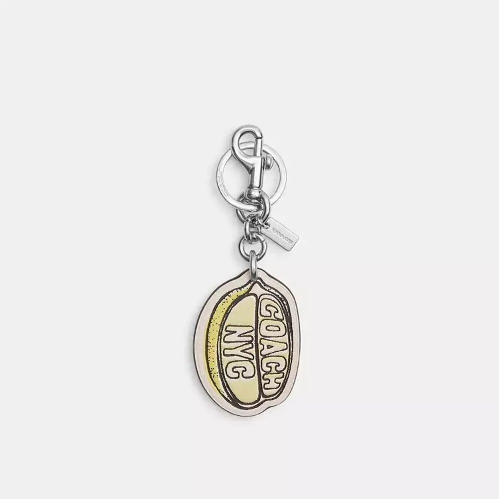 COACH Yellow NYC Keychain Charm